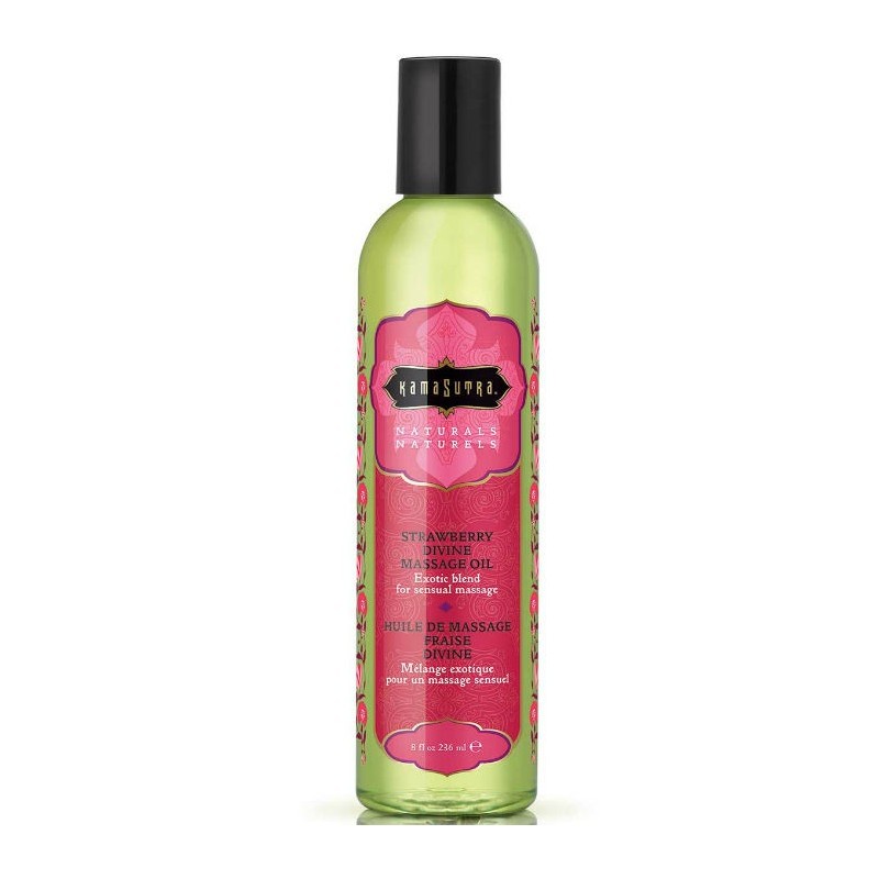 Huile massage fraise divine - Kamasutra