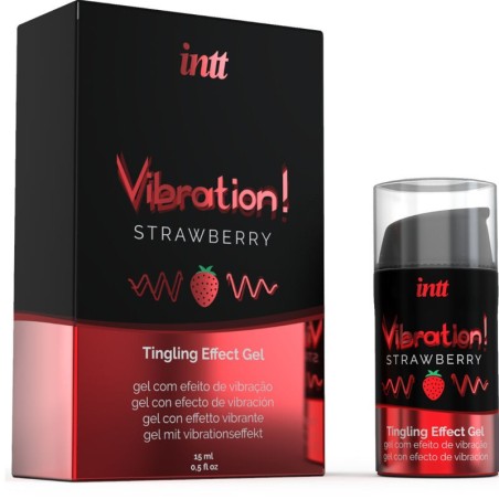 Gel vibrant stimulant fraise- Intt