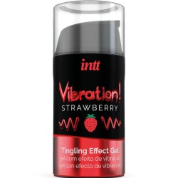 Gel vibrant stimulant fraise- Intt