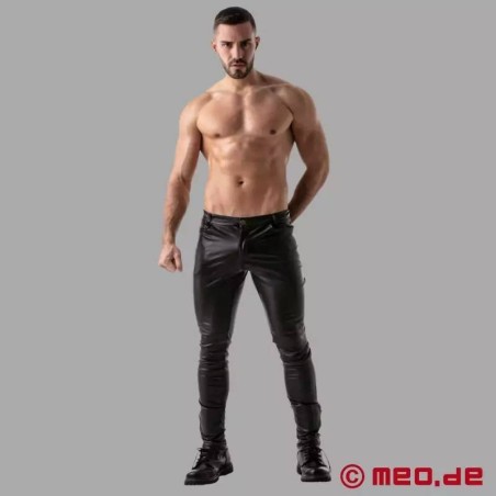 Pantalon en cuir Gay Fetish Full Zip de TOF Paris