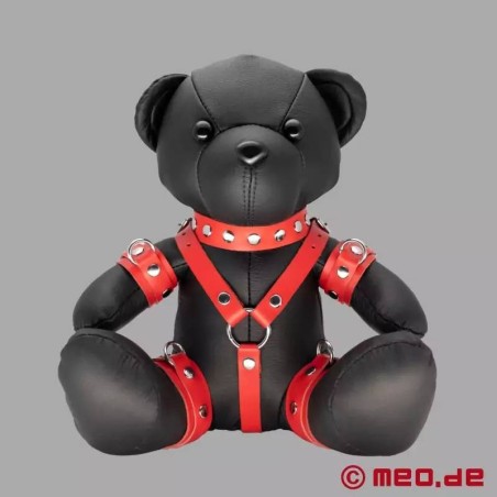 Red Randy - Ours en peluche BDSM en cuir