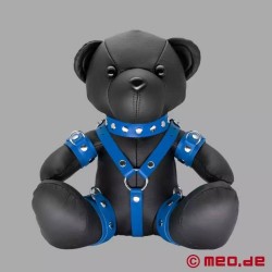 Blue Benny - Ours en peluche BDSM en cuir