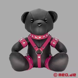 Pink Patty - Ours en peluche BDSM en cuir