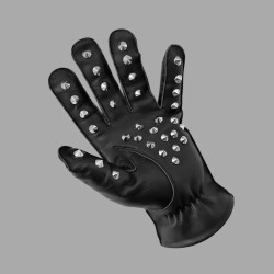 Gants BDSM en cuir avec pointes