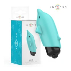 INTENSE - ECHO BALLE VIBRANTE BLEU DAUPHIN 8 X 4,7 CM