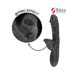 IBIZA - VIBRATEUR ET STIMULATEUR DE CLITORIS AVEC EFFET DE MORDRE ET DE ROTATION