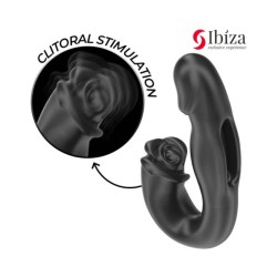 IBIZA - ROSE VIBRATEUR EFFET FLICKING ET STIMULATEUR DE CLITO