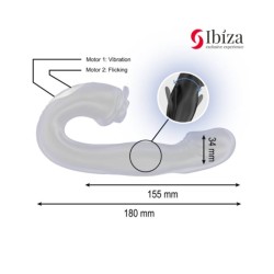 IBIZA - ROSE VIBRATEUR EFFET FLICKING ET STIMULATEUR DE CLITO