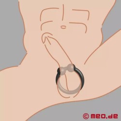 BullRing™ noir par Cazzomeo® - Le cockring ultime pour des érections d’acier