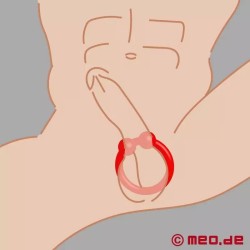 BullRing™ rouge par Cazzomeo® - Le cockring ultime pour des érections d’acier