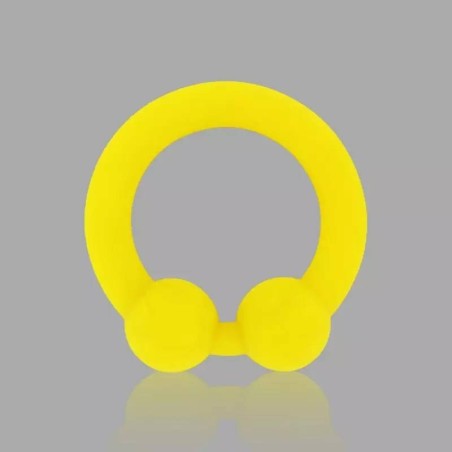 BullRing™ jaune par Cazzomeo® - Le cockring ultime pour des érections d’acier
