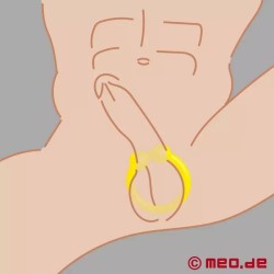 BullRing™ jaune par Cazzomeo® - Le cockring ultime pour des érections d’acier