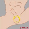 BullRing™ jaune par Cazzomeo® - Le cockring ultime pour des érections d’acier