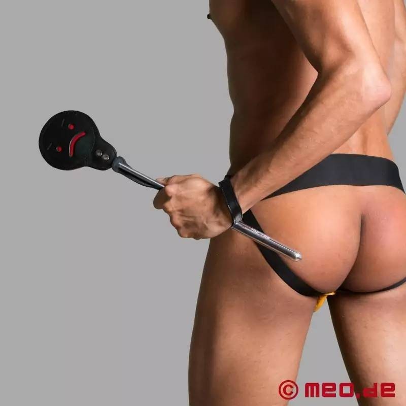 Paddle Naughty or Nice en cuir et aluminium