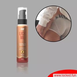 Lick Me Peach de INTT - Lubrifiant comestible au goût de pêche séduisant