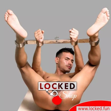 Double Rigid Iron - Menottes combinées pour les mains et les pieds en acier