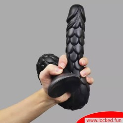 Serpent anal noir - gode de 50 cm
