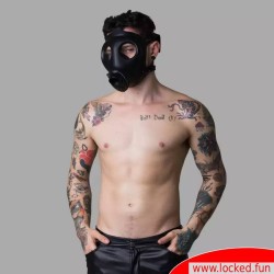 MEO-XTRM - RubberFetishMask - Masque à gaz BDSM