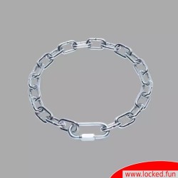 Collier argenté BDSM en chaîne - Palladium