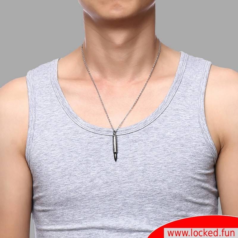 Chaîne de cou cartouche avec un compartiment secret