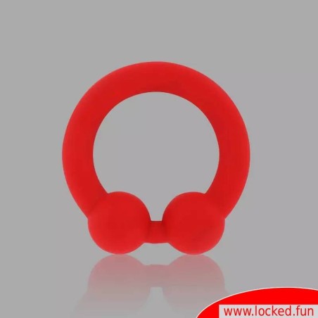 BullRing™ rouge par Cazzomeo® - Le cockring ultime pour des érections d’acier