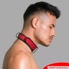 Collier rouge BDSM en néoprène