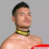 Collier jaune BDSM en néoprène