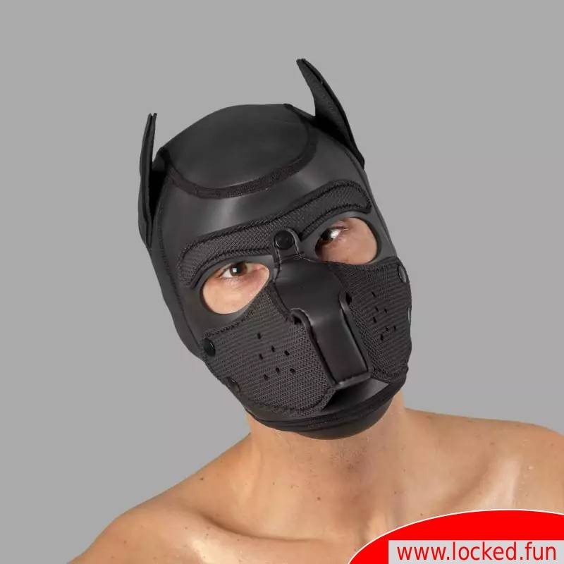 Masque noir Bad Puppy en néoprène