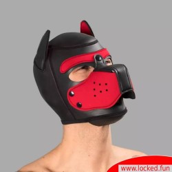 Masque noir rouge Bad mas en néoprène
