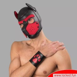 Masque noir rouge Bad mas en néoprène