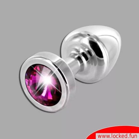 Plug anal de luxe à cristal - Améthyste Star