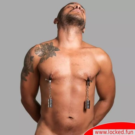 Pinces à tétons avec masses