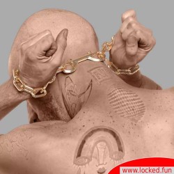 Menottes à chaîne - Or