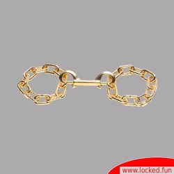 Menottes à chaîne - Or