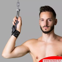 Menottes en cuir avec mousqueton