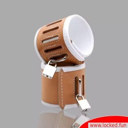 Menottes Dr. Sado en cuir blanche - HOSPITAL STYLE