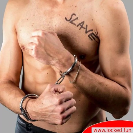 Menottes en acier avec serrure à combinaison