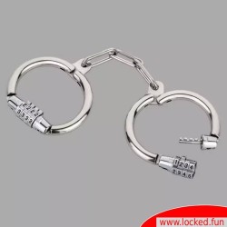 Menottes en acier avec serrure à combinaison