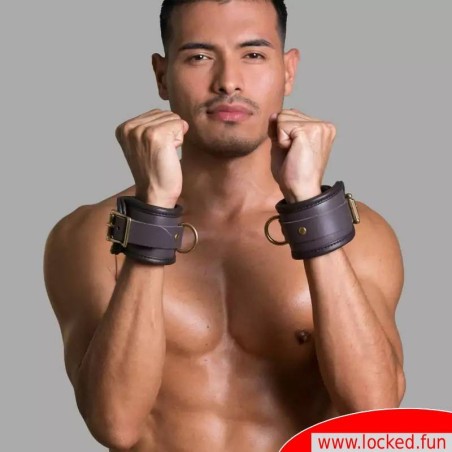 Menottes de luxe, en cuir, rembourrées - BOHÈME