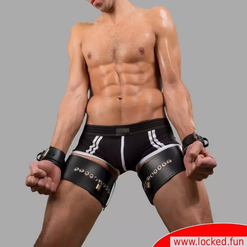 Entraves de cuisses avec menottes