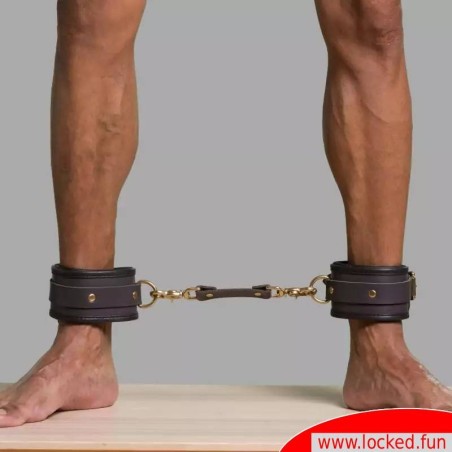 Entrave de chevilles en cuir -  De Luxe