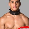 Collier de cuir BDSM Amsterdam noir Collier de cuir BDSM Amsterdam noir