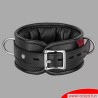 Collier de cuir BDSM Amsterdam noir Collier de cuir BDSM Amsterdam noir