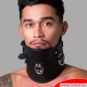 Collier postural BDSM en cuir – noir