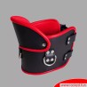 Collier postural BDSM en cuir – noir rouge Collier postural BDSM en cuir – noir rouge
