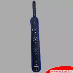 Collier en cuir – noir bleu - Amsterdam
