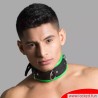 Collier en cuir – noir vert - Amsterdam