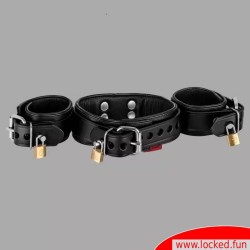 Combinaison Bondage collier et menottes