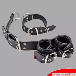 Harnais dorsal bondage en cuir