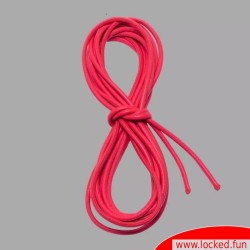 Corde de bondage Shibari en cuir - rouge
